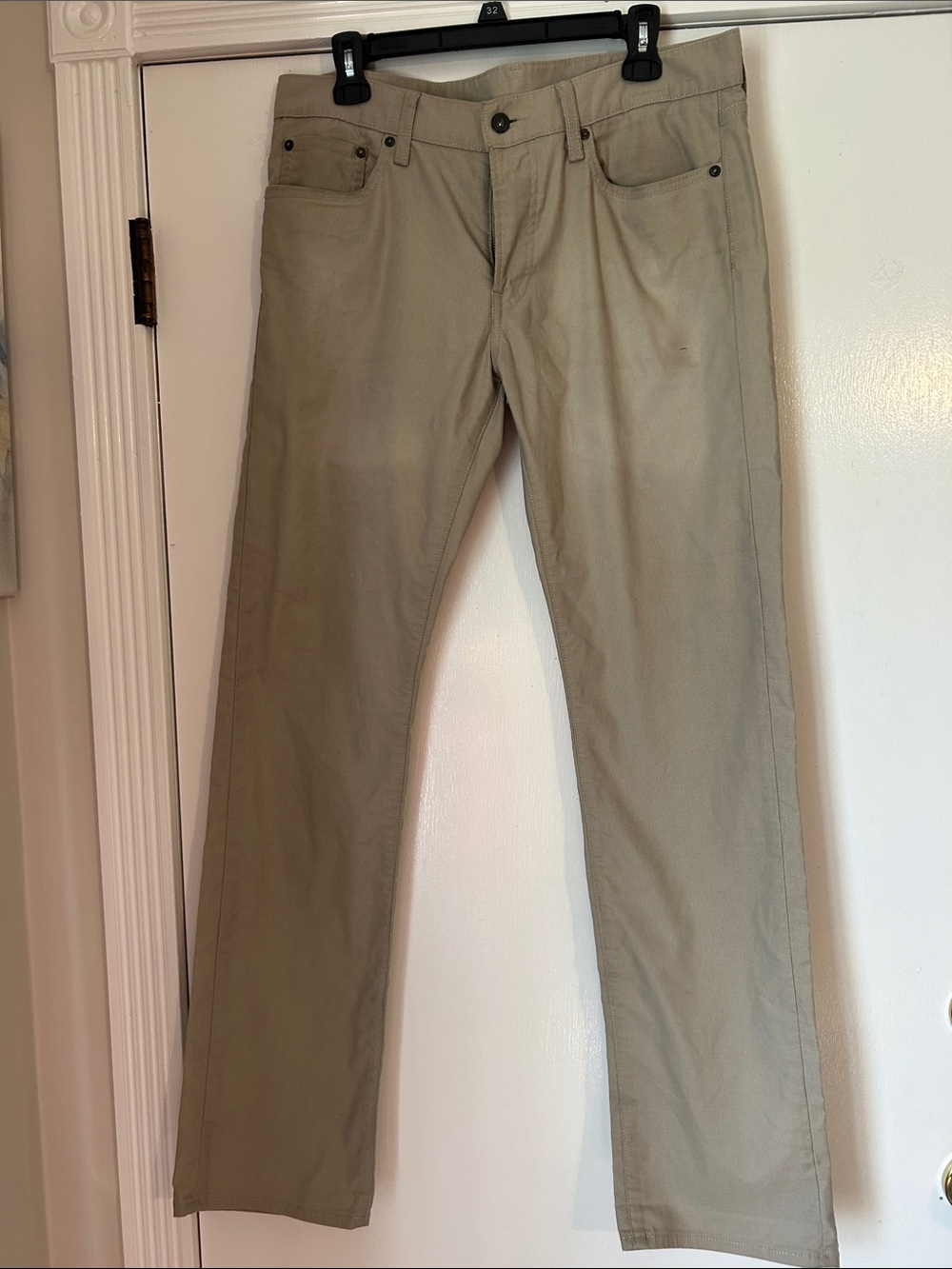 Uniqlo Men's Khaki Casual Pants - Classic Straight Fit 33W altered to 30” length